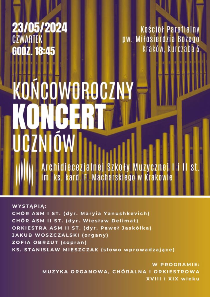 Archidiecezjalna Szkoła Muzyczna II stopnia im. ks. Kardynała Franciszka Macharskiego w Krakowie -